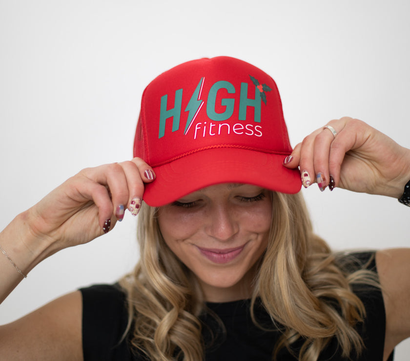 HIGH Trucker Hat | Holiday Red