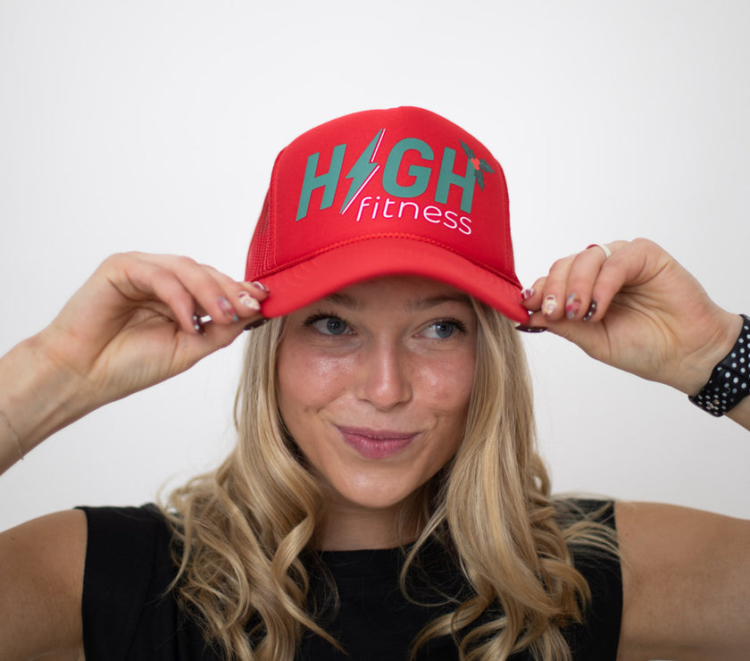HIGH Trucker Hat | Holiday Red