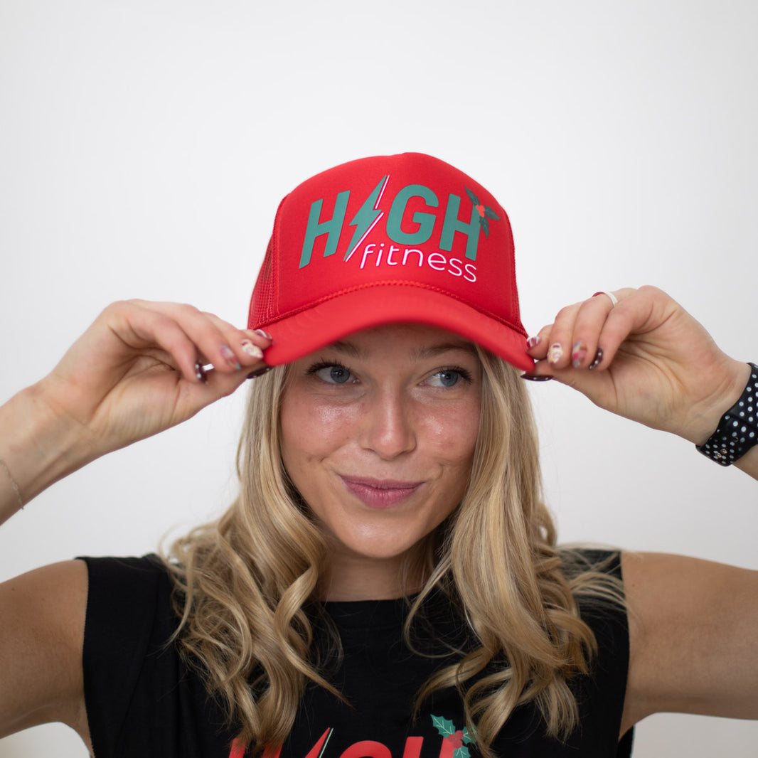 HIGH Trucker Hat | Holiday Red