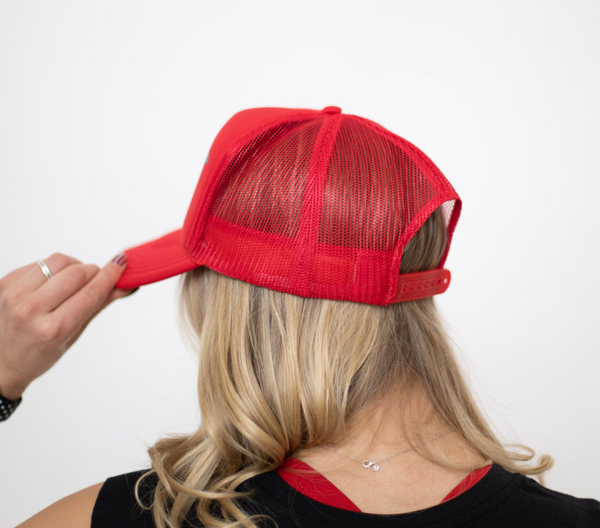 HIGH Trucker Hat | Holiday Red