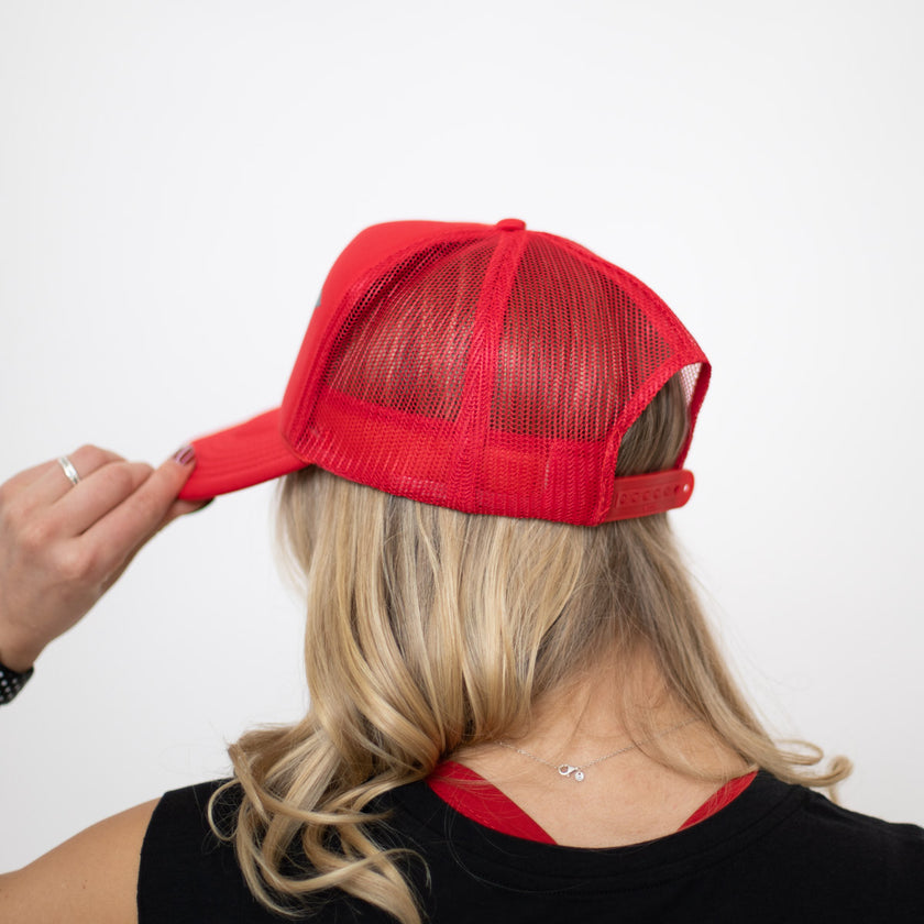 HIGH Trucker Hat | Holiday Red