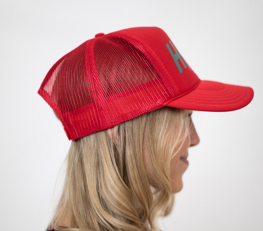 HIGH Trucker Hat | Holiday Red