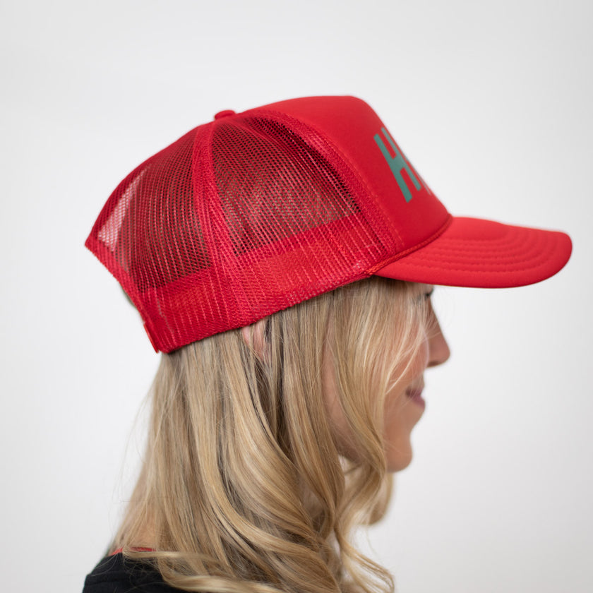 HIGH Trucker Hat | Holiday Red