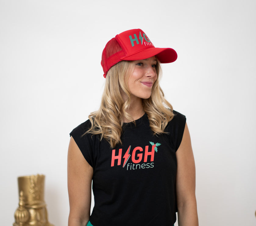 HIGH Trucker Hat | Holiday Red