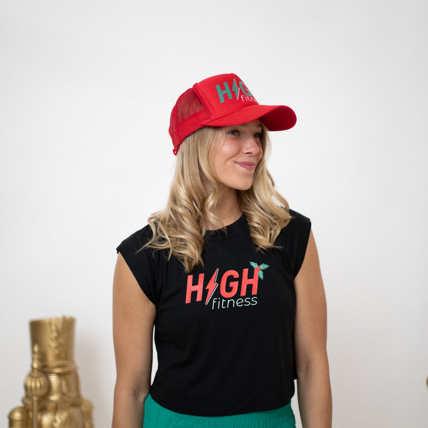 HIGH Trucker Hat | Holiday Red