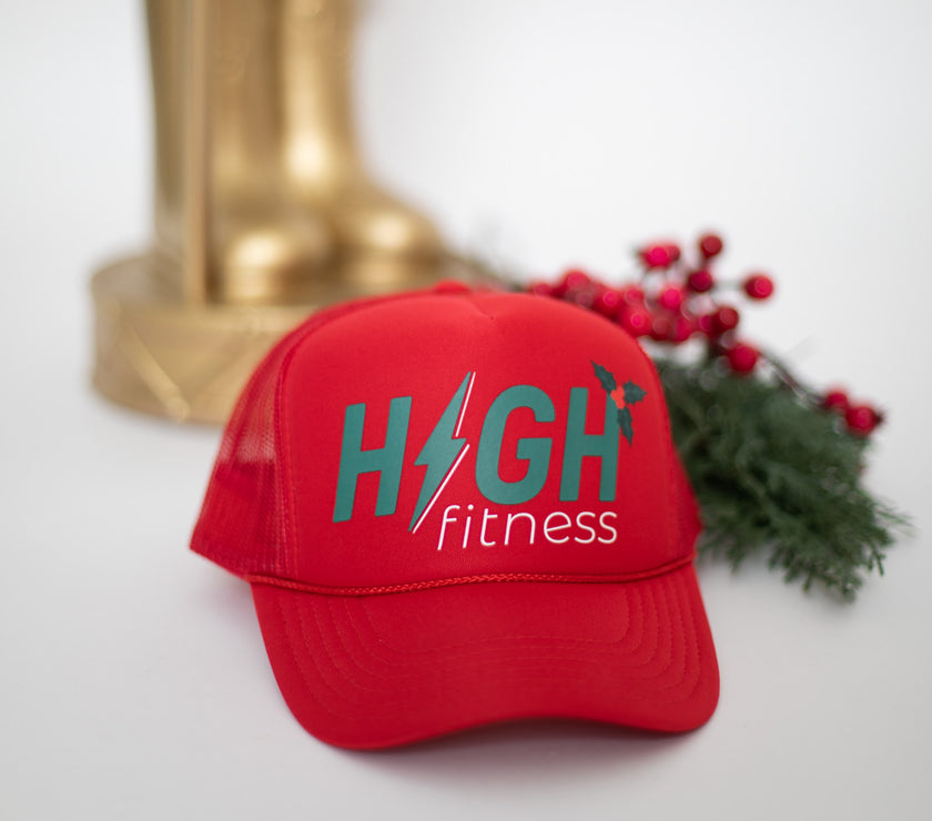 HIGH Trucker Hat | Holiday Red