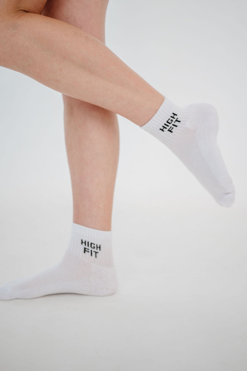 White High Fit Giveaway Sock