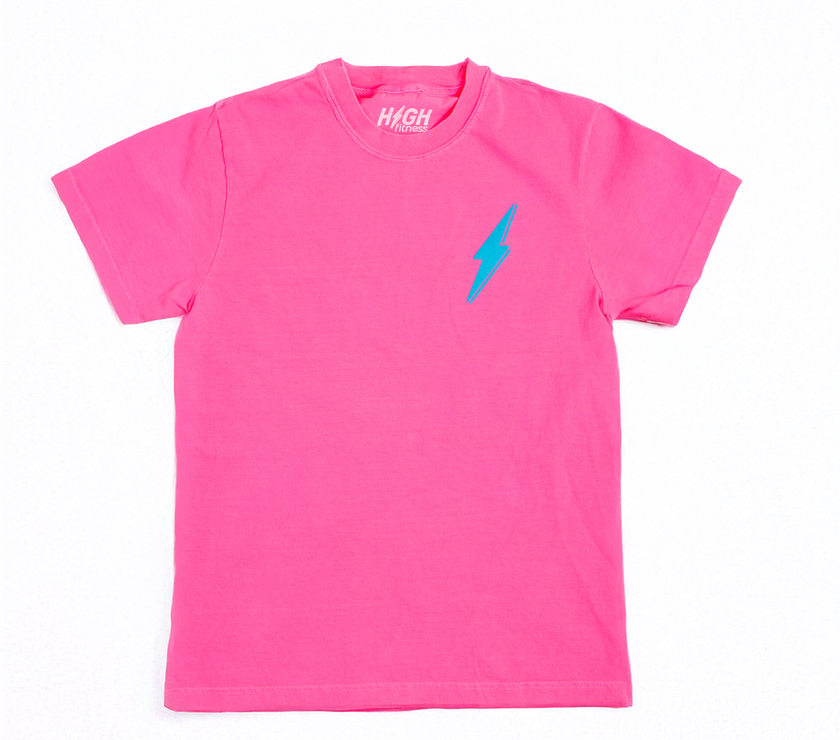 Know My Worth Boyfriend Tee | Neon Pink
