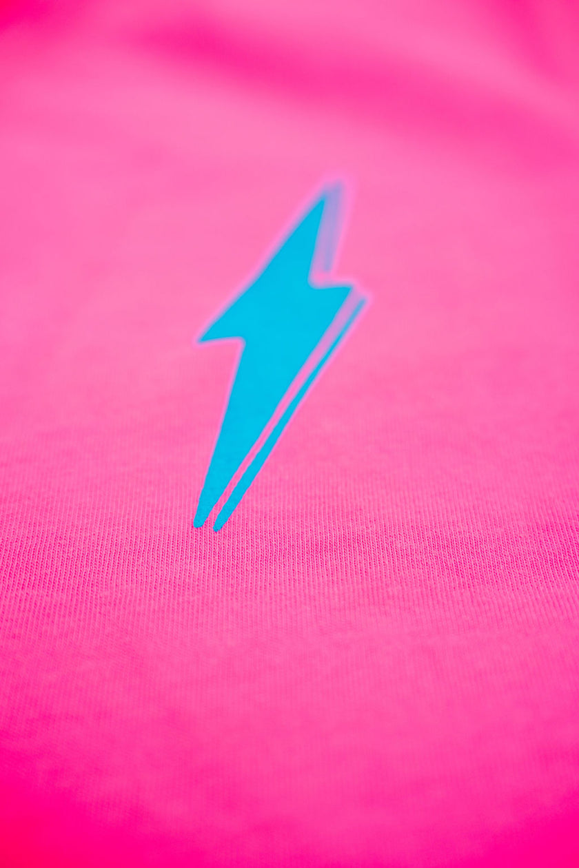 Know My Worth Boyfriend Tee | Neon Pink