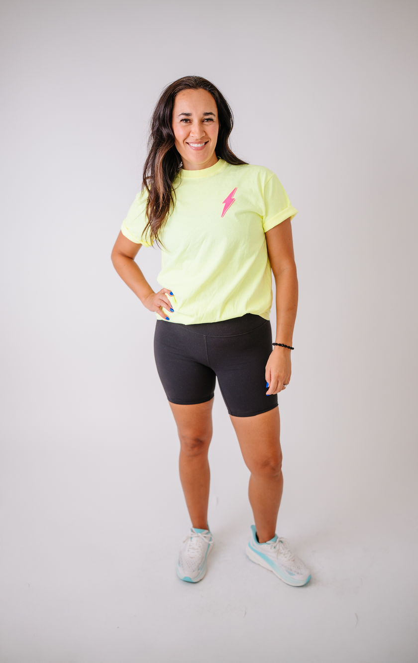 Know My Worth Boyfriend Tee | Neon Lemon