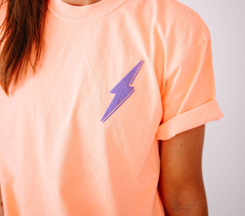 Know My Worth Boyfriend Tee | Neon Cantaloupe