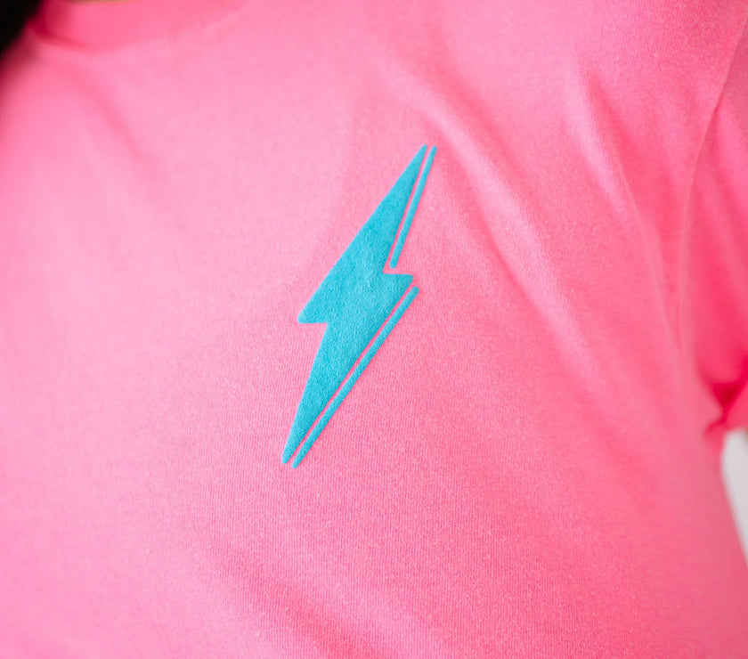 Know My Worth Boyfriend Tee | Neon Pink