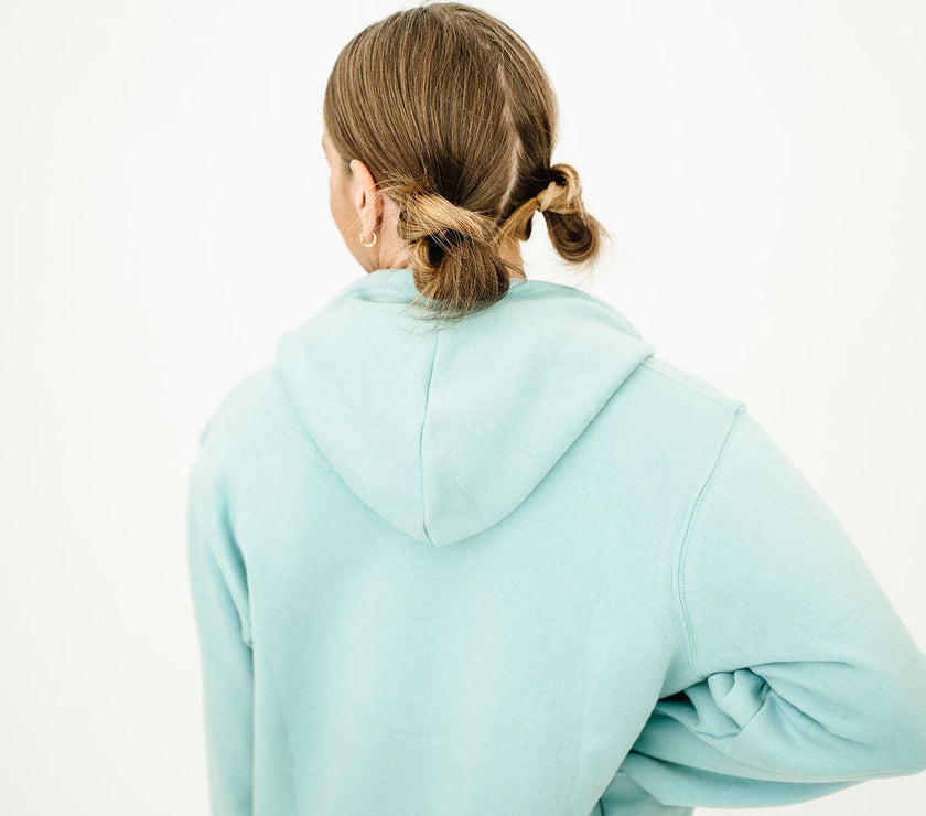 Center Logo Pullover Hoodie | Sky Blue