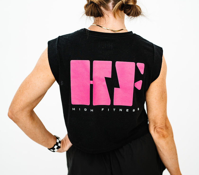 HF High Fitness Muscle Crop Tank