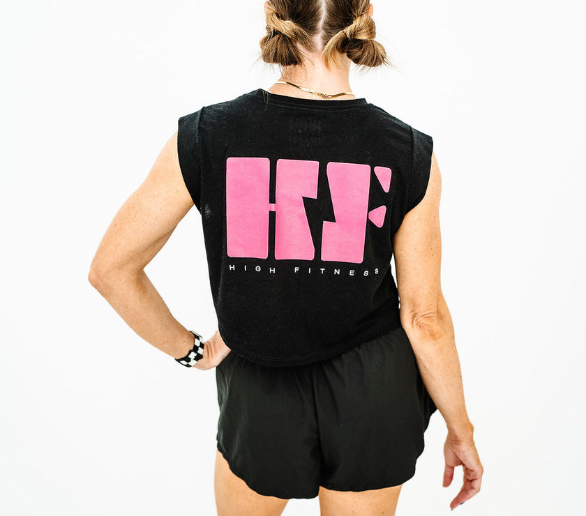 HF High Fitness Muscle Crop Tank