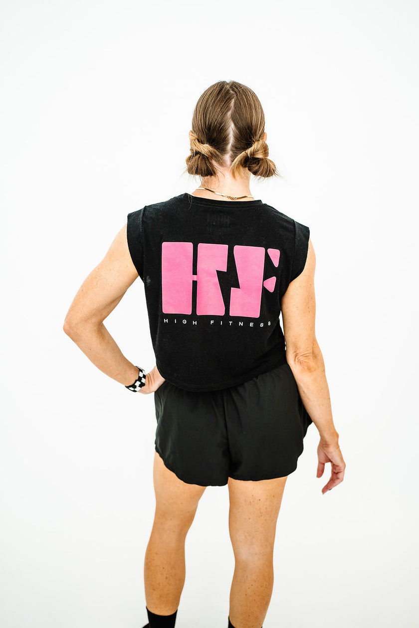 HF High Fitness Muscle Crop Tank