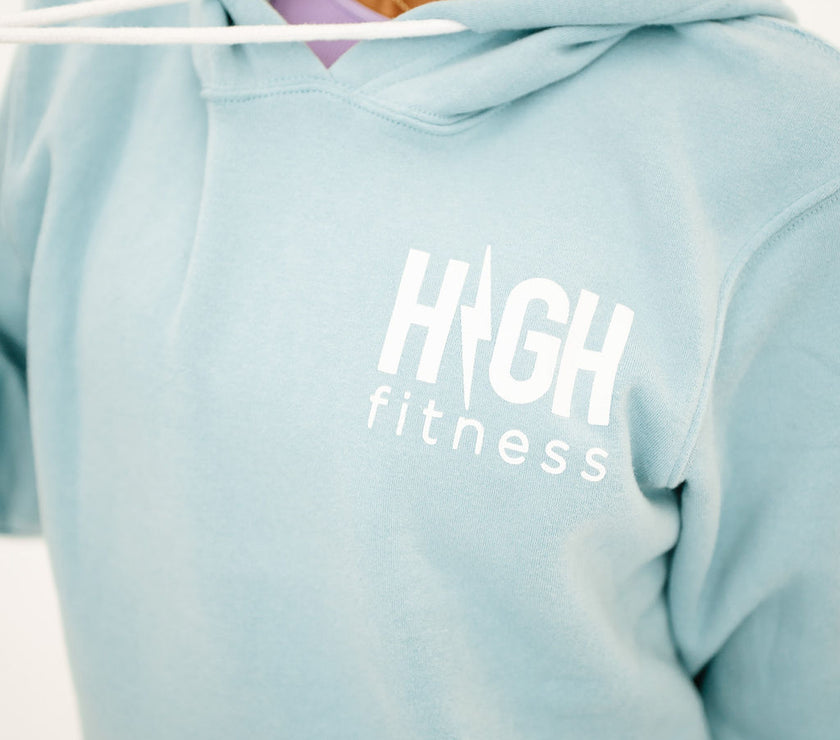 Pocket Logo Pullover Hoodie | Sky Blue