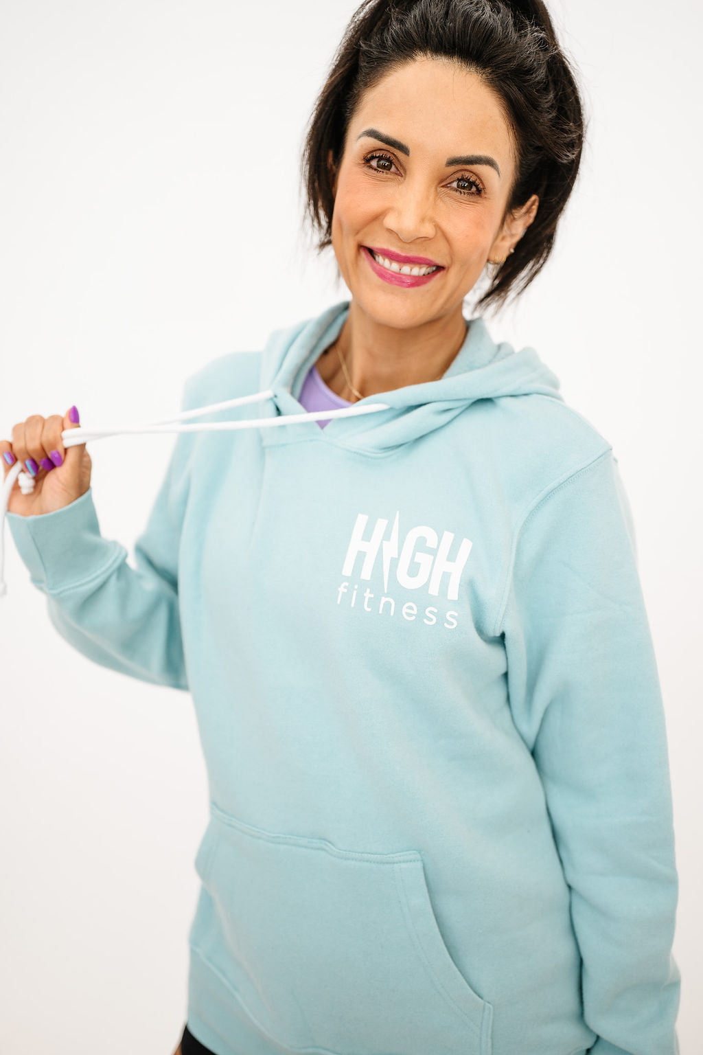 HIGH Pocket Logo Hoodie | Sky Blue