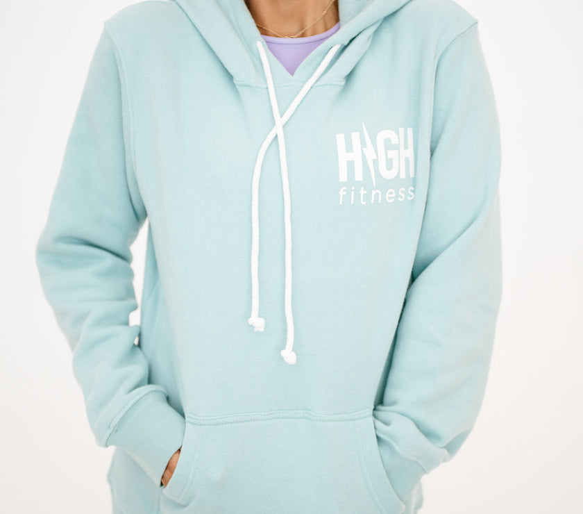 Pocket Logo Pullover Hoodie | Sky Blue