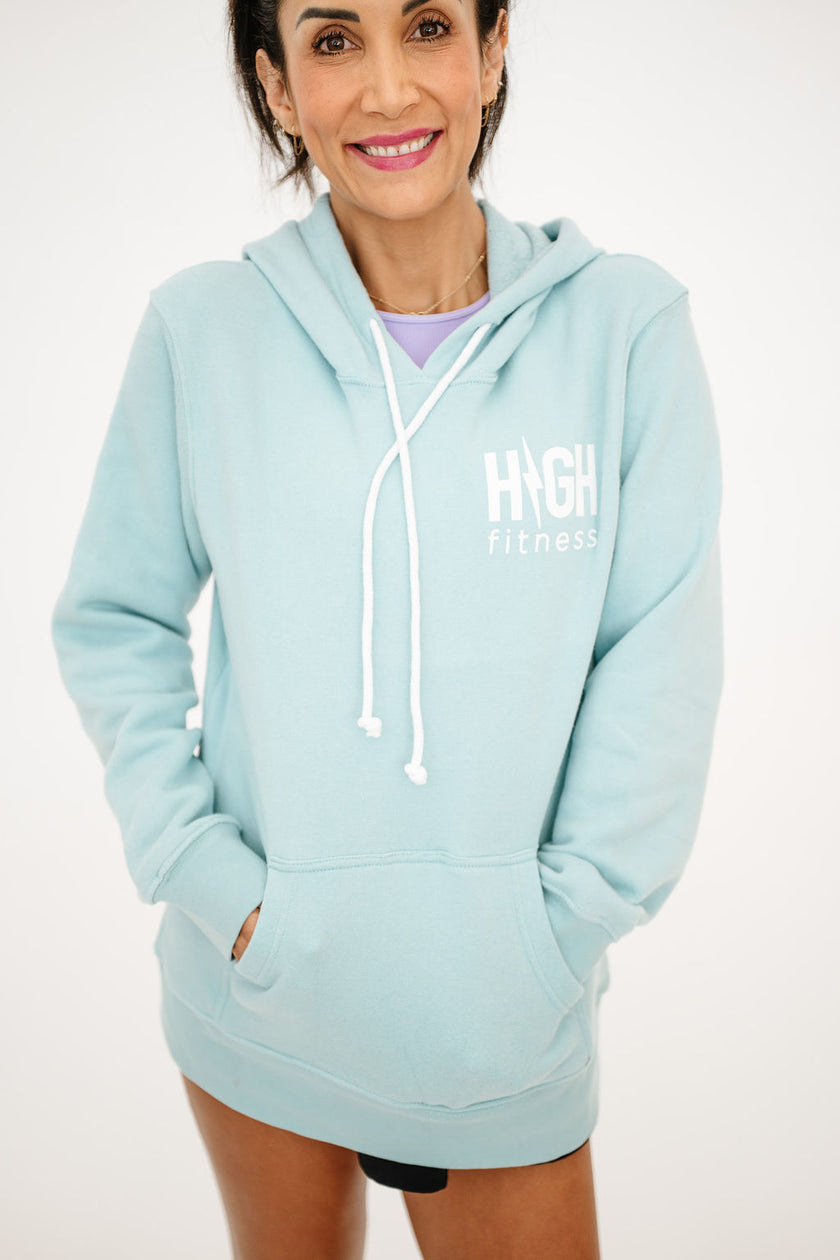 Pocket Logo Pullover Hoodie | Sky Blue