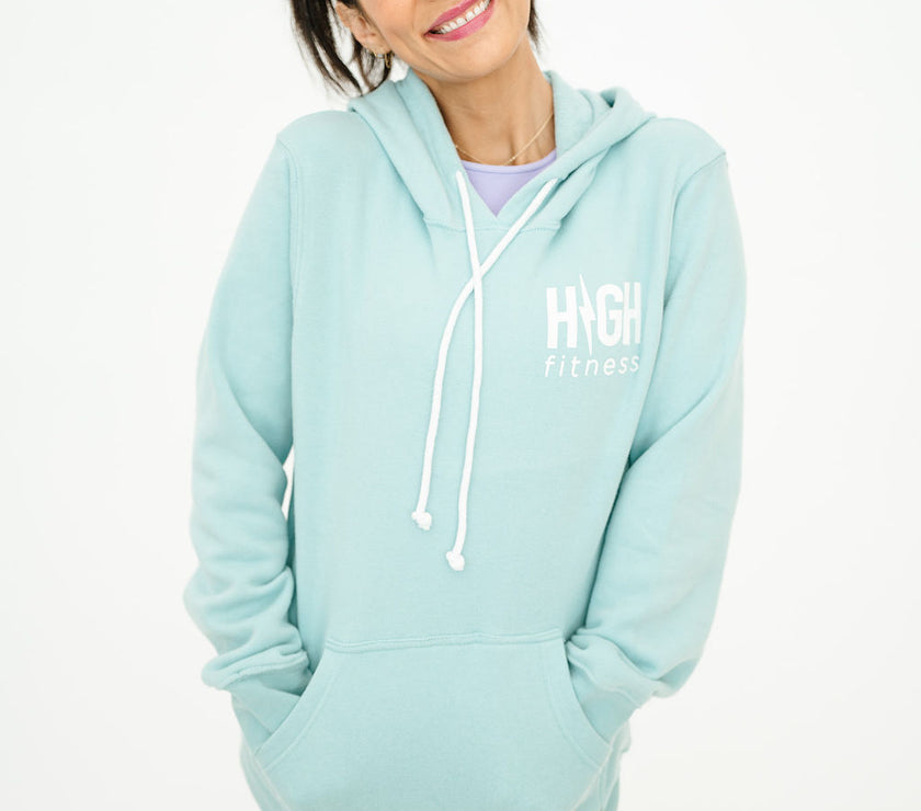 Pocket Logo Pullover Hoodie | Sky Blue