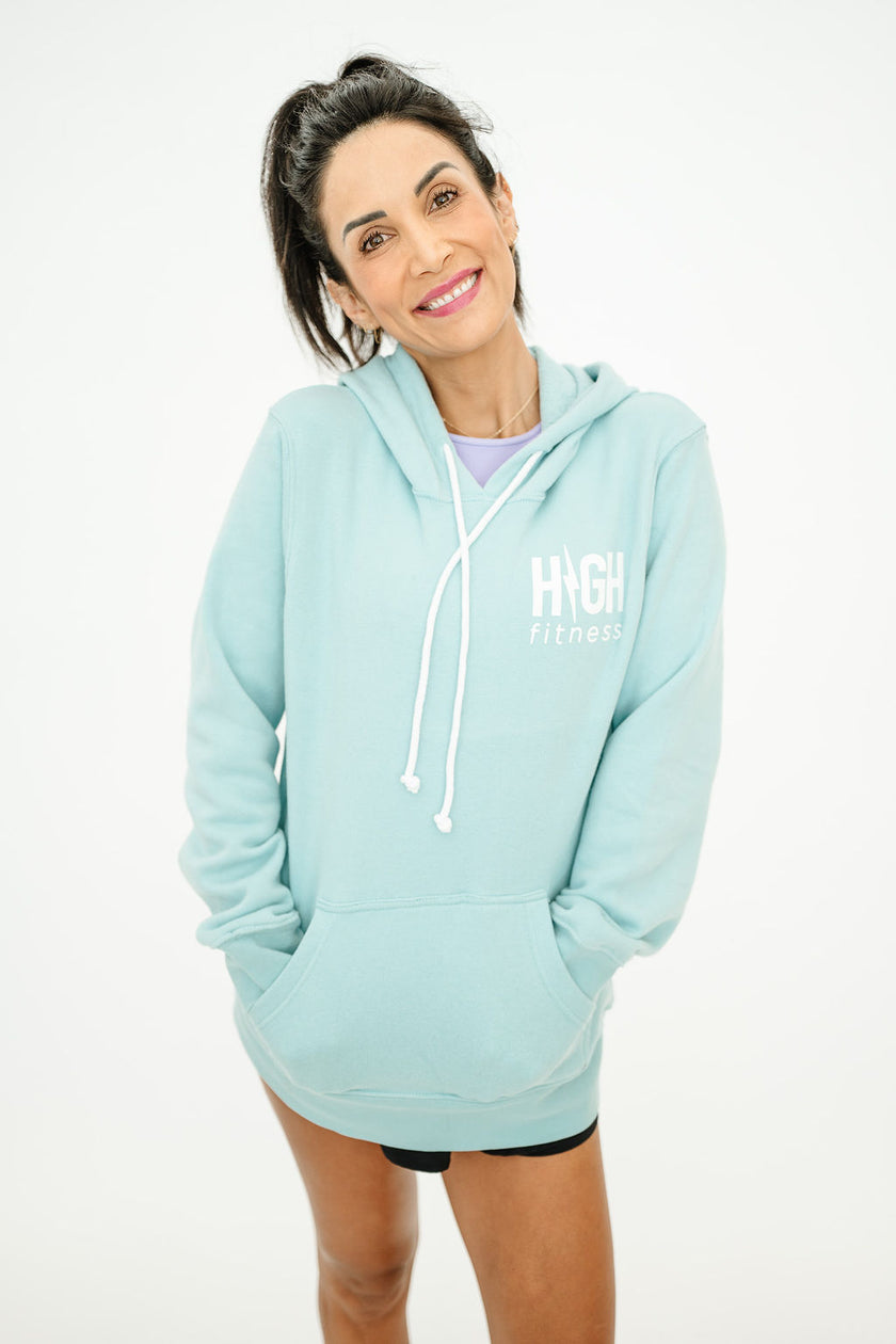 Pocket Logo Pullover Hoodie | Sky Blue