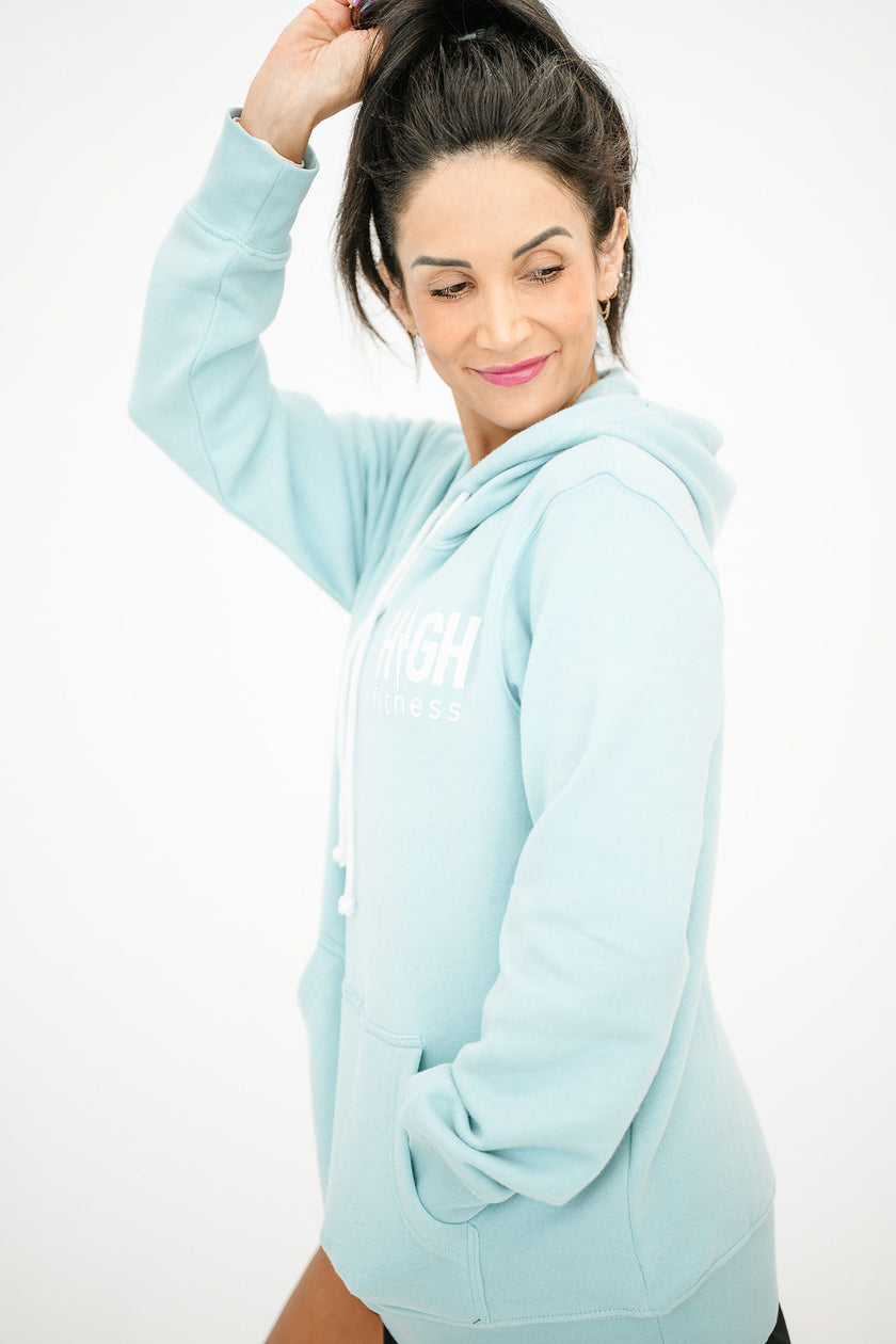 HIGH Pocket Logo Hoodie | Sky Blue