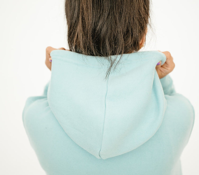 Pocket Logo Pullover Hoodie | Sky Blue