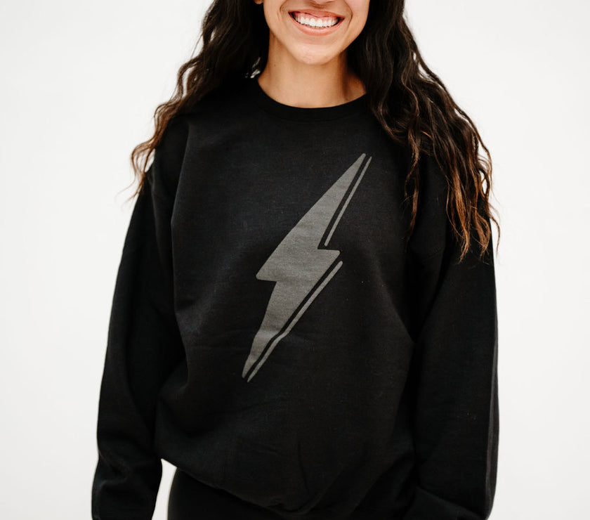 Bolt Crewneck Sweatshirt | Black