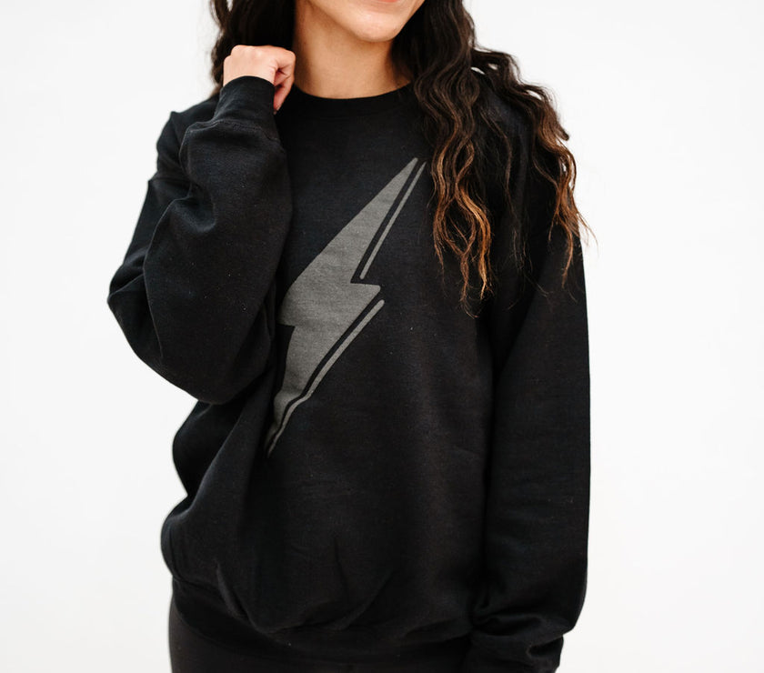 Bolt Crewneck Sweatshirt | Black