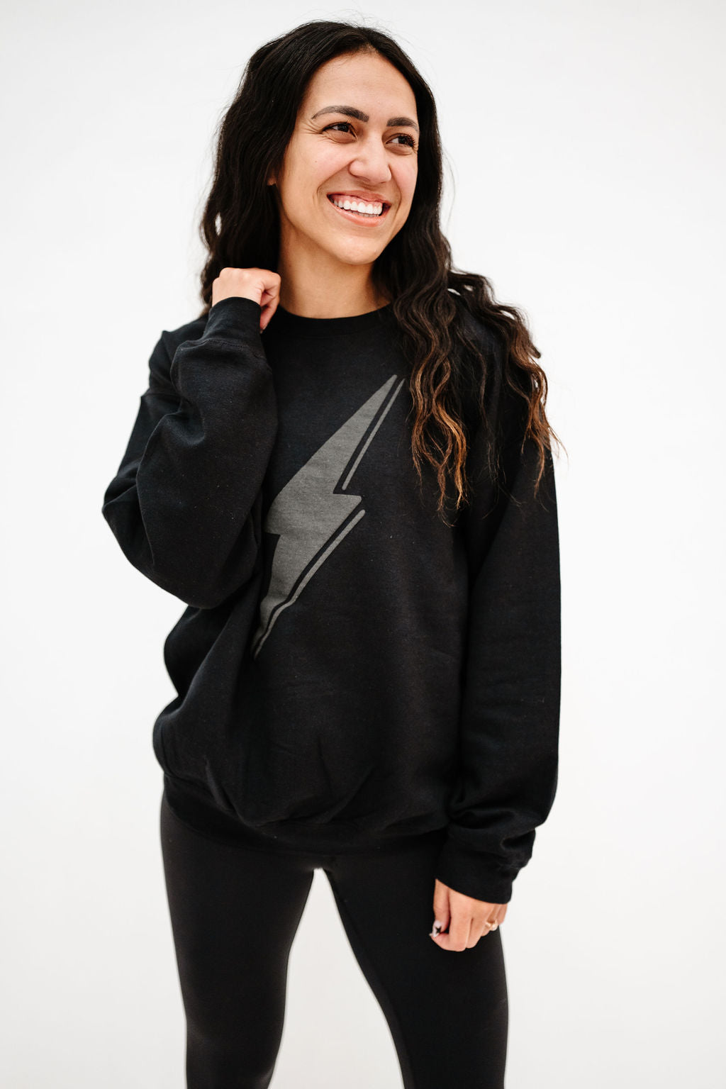 Bolt Crewneck Sweatshirt | Black