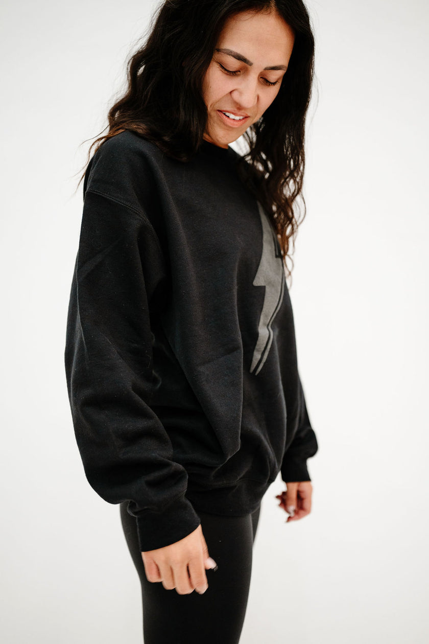 Bolt Crewneck Sweatshirt | Black