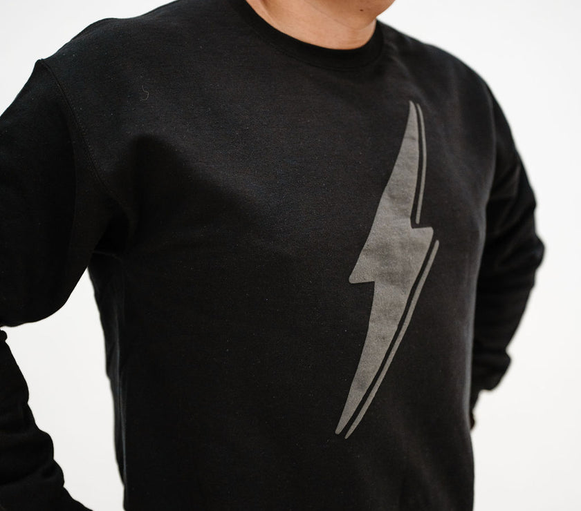 Bolt Crewneck Sweatshirt | Black