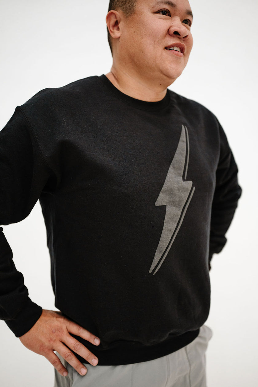 Bolt Crewneck Sweatshirt | Black