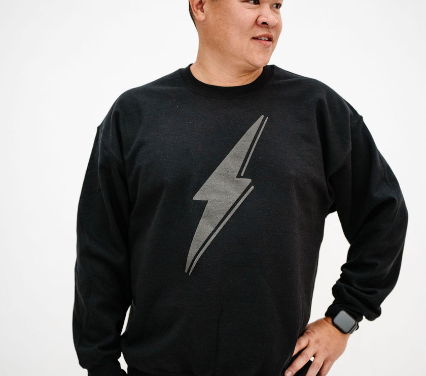 Bolt Crewneck Sweatshirt | Black