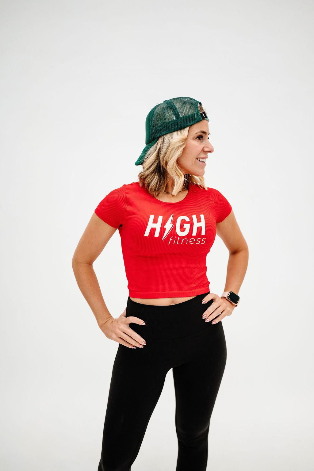 HIGH Logo Comfort Cove Baby Tee | Red/Cream