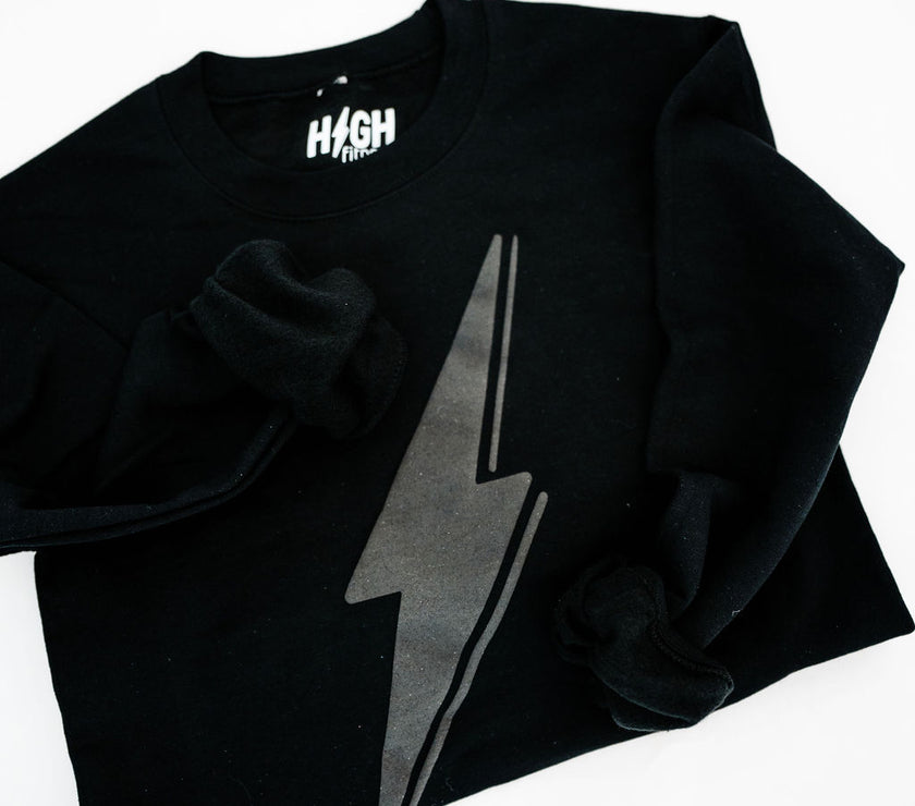 Bolt Crewneck Sweatshirt | Black