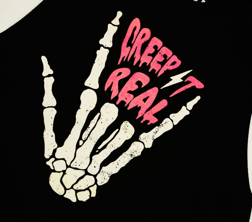 GLOW Creep It Real Racerback Crop Tank