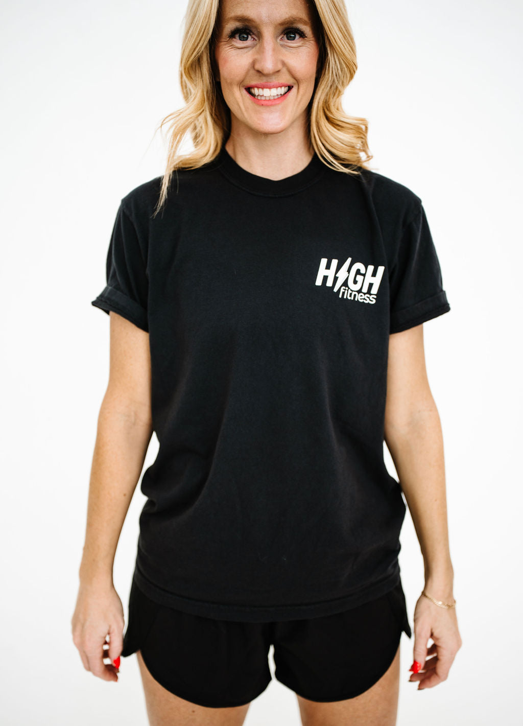 Mini Pocket Logo Boyfriend Tee | Black