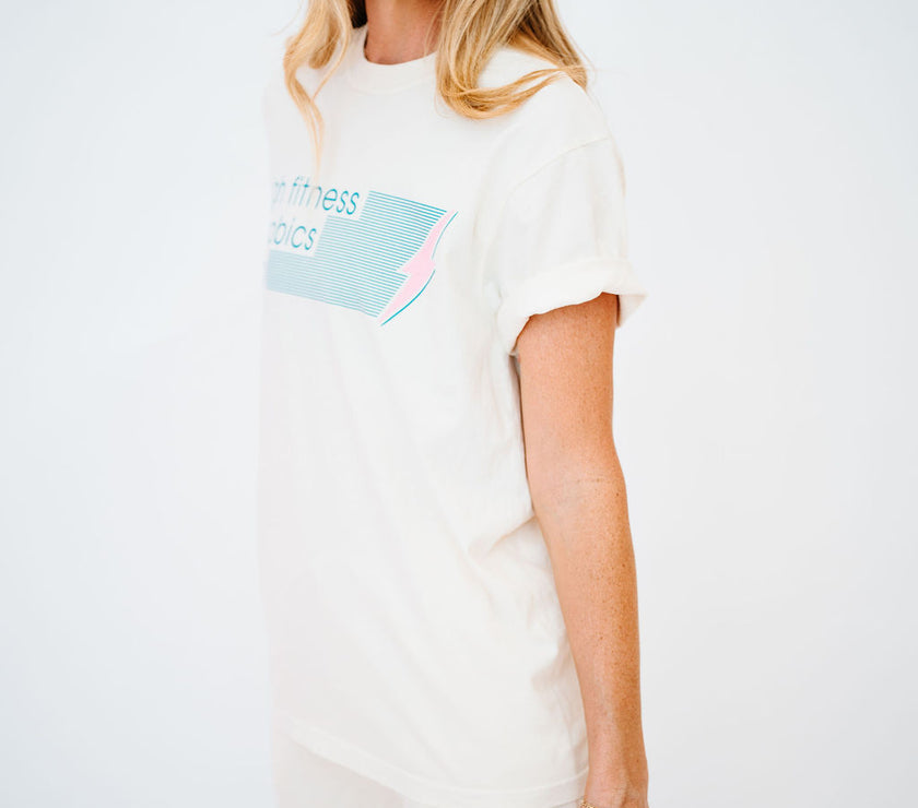 Aerobics Club Boyfriend Tee | Cream