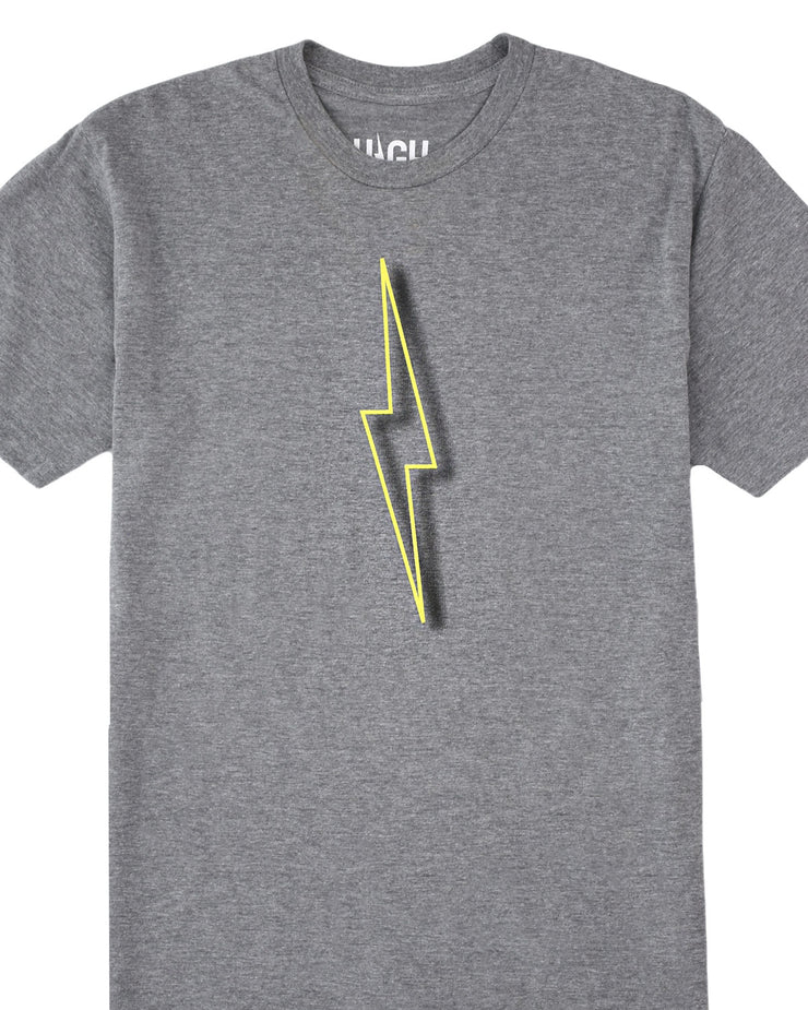 Neon Bolt Tee | Gray