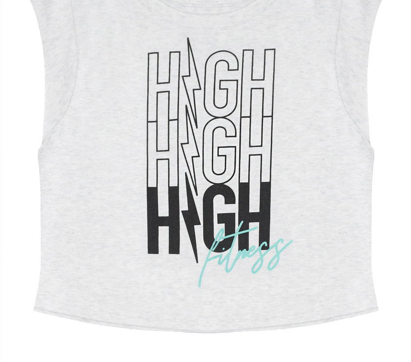 Summer Jamz Repeater Crop | Heather White