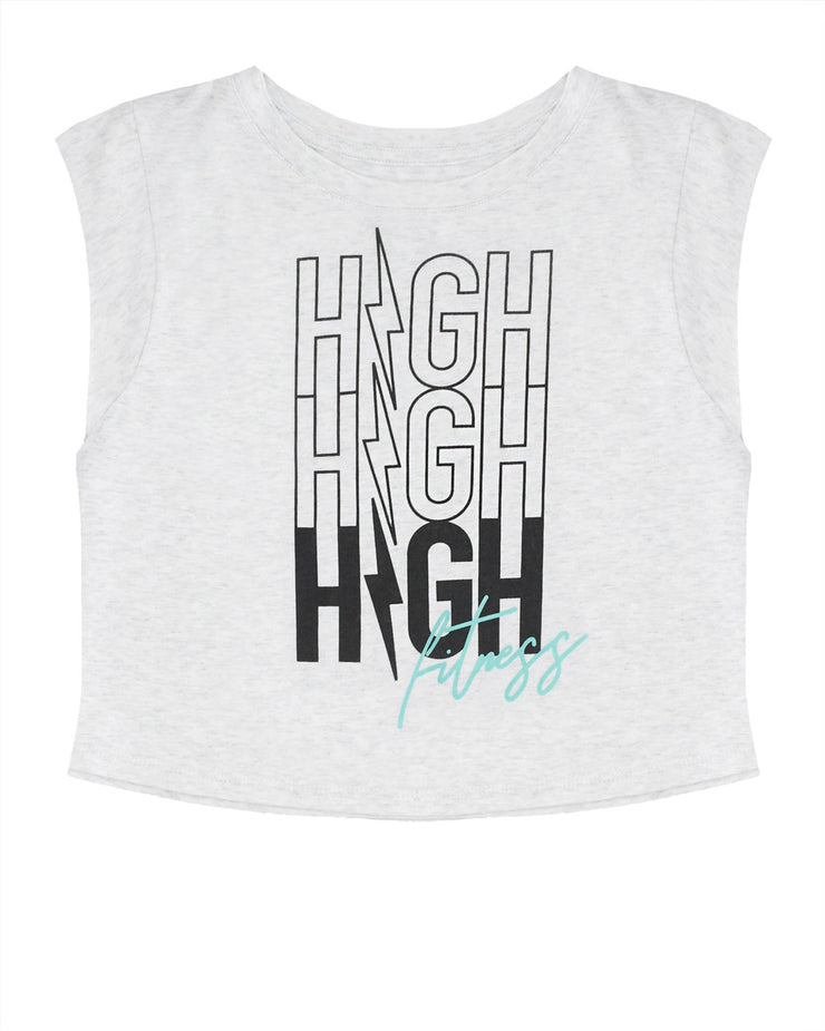 Summer Jamz Repeater Crop | Heather White
