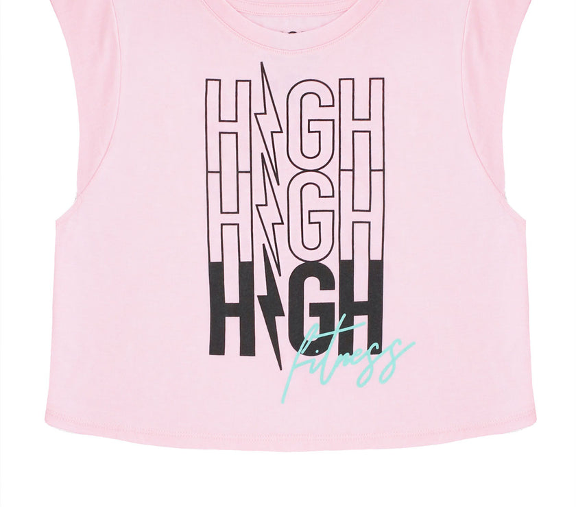 Summer Jamz Repeater Crop | Pink *2X*