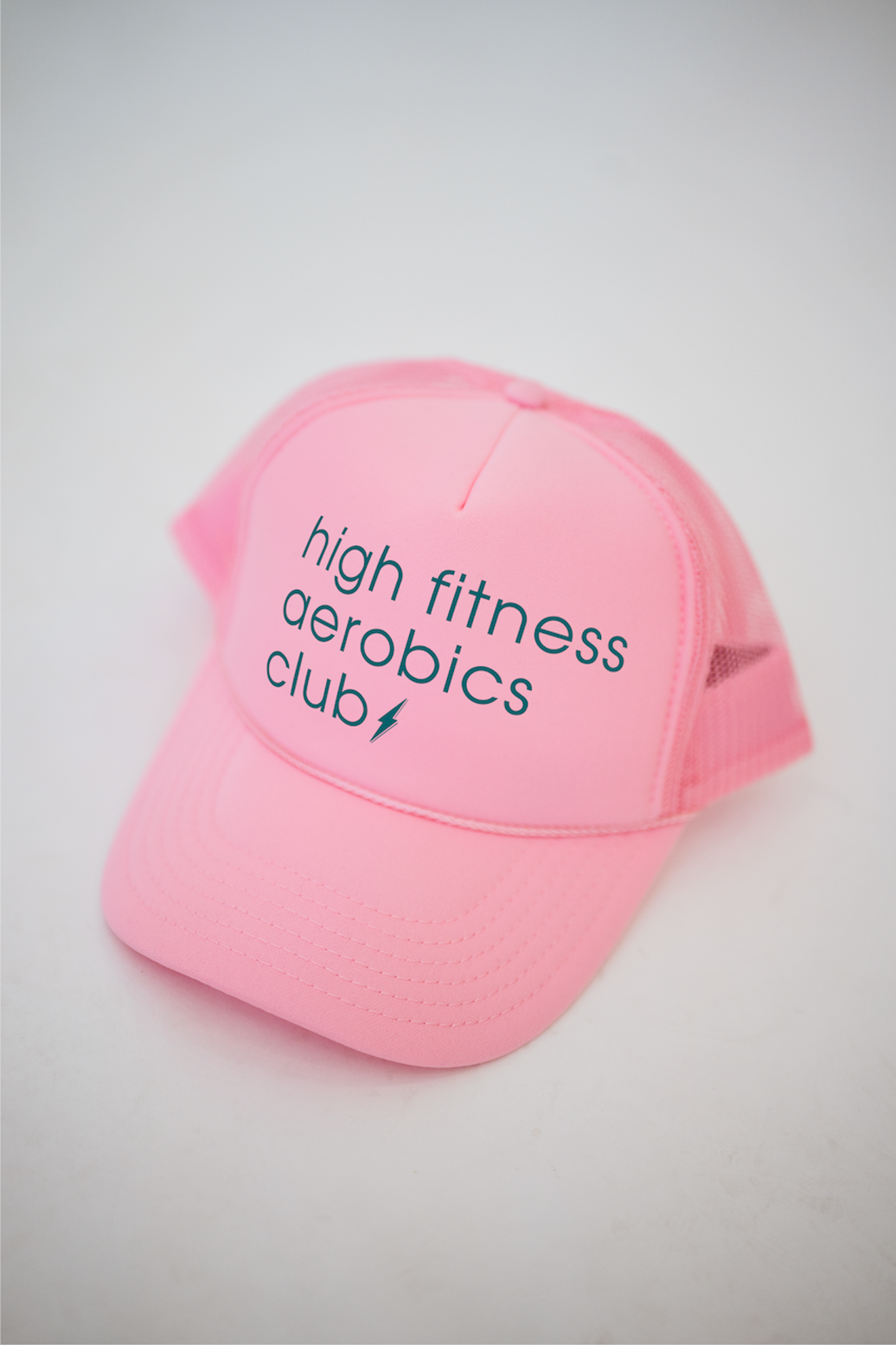 Aerobics Club Trucker Hat | Light Pink