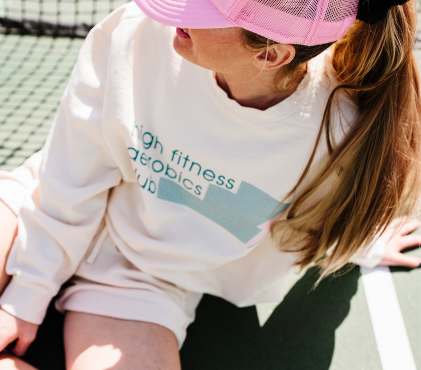 Aerobics Club Trucker Hat | Light Pink