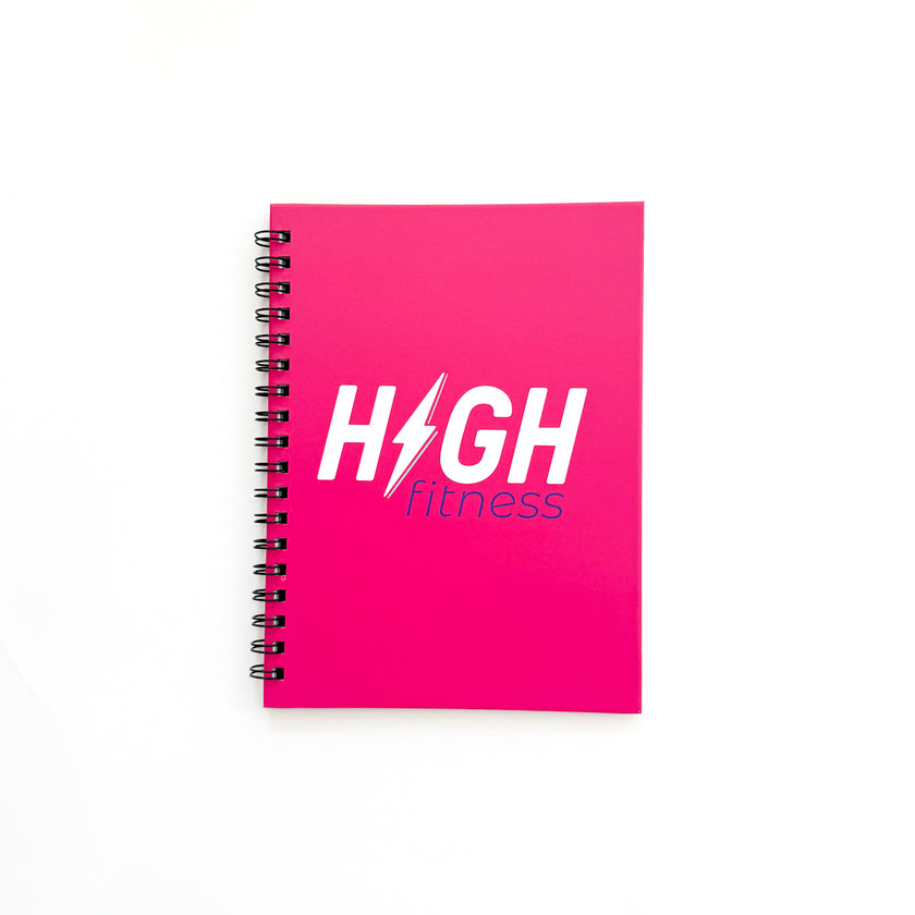 Pink HIGH Fitness Notebook + Pen