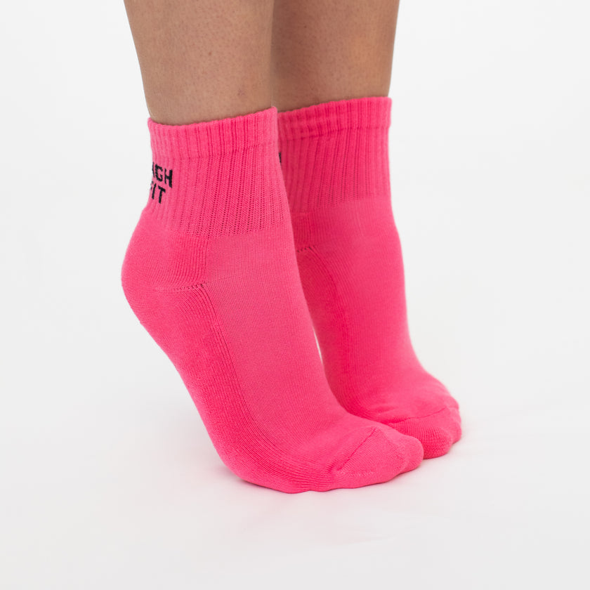 Neon HIGH FIT Sock Bundle | Neon Yellow & Pink