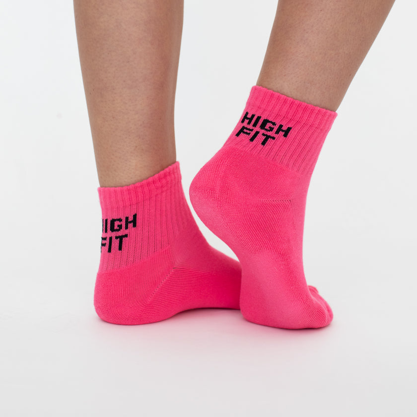 Neon HIGH FIT Sock Bundle | Neon Yellow & Pink