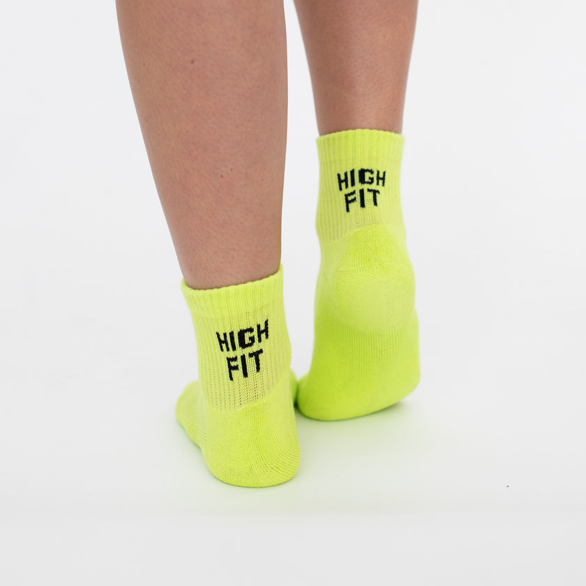 Neon HIGH FIT Sock Bundle | Neon Yellow & Pink